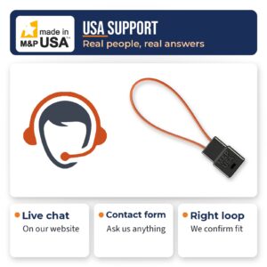 M&P USA support by live chat and contact form for D2B fiber optic bypass loops