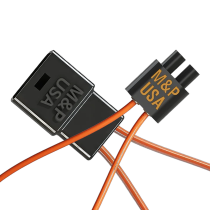 M&P USA branded connectors on our MOST and D2B fiber optic bypass loops