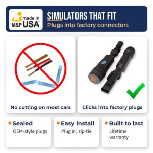 MagneRide strut bypass simulators that plug into the factory connectors on most 2013 and newer GM cars