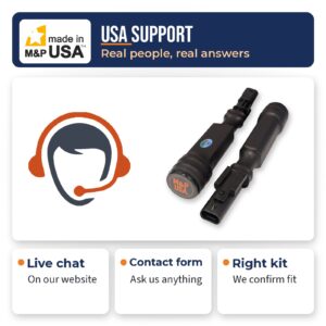 M&P USA support by live chat and contact form for 2013 and newer MagneRide strut bypass kits