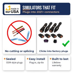 Z45 2-axle MagneRide delete kit simulators that plug into the factory 2021 and newer connectors with no cutting