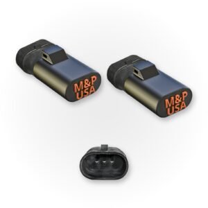 M&P USA Z55 ride height sensor simulator 2-pack with the factory 3-pin connector for one axle