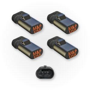 M&P USA Z55 ride height sensor simulator 4-pack with the factory 3-pin connector for both axles