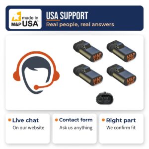 M&P USA support by live chat and contact form for Z55 ride height sensor simulators