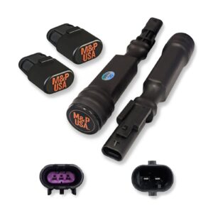 M&P USA Z95 MagneRide bypass kit with 2 shock simulators, 2 ride height simulators, and factory connectors
