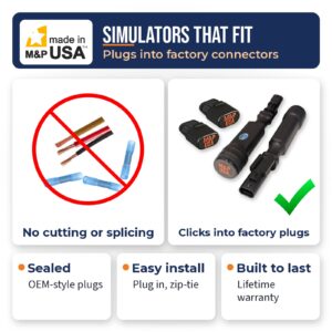 Plug and play Z95 MagneRide simulators with no cutting, splicing, or crimping